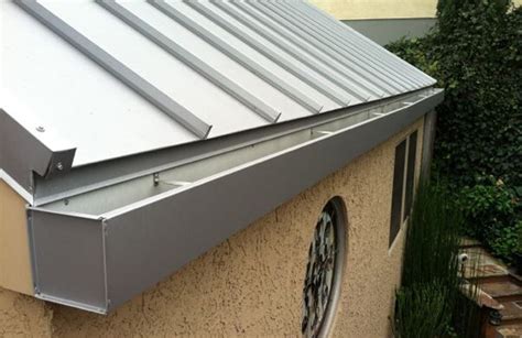 box gutter metal roof|residential box gutter.